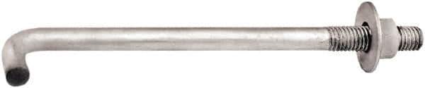 Import - 3/8-16, 12" OAL Bent Anchor Bolt - Grade 2 Steel - All Tool & Supply