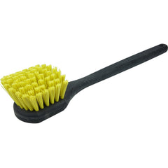 20″ - Utility Scrub Brush, Recycled PET Fill, Long Handle, Foam Block - All Tool & Supply