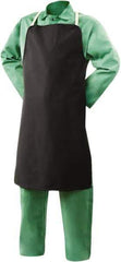 Steiner - 24 x 36" Flame Resistant/Retardant Bib Apron - Cotton, 9 oz Material, Black, Strap Closure - All Tool & Supply