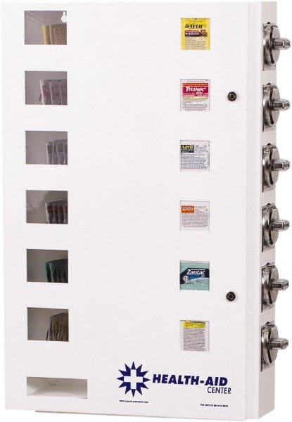 Synergy Management - Medical Vending Machines & Dispensers; Height (Inch): 29-1/2 ; Width (Inch): 20 ; Depth (Inch): 5-1/2 ; Number of Shelves: 6 ; Door Type: Manual Closing ; Shelf Type: Adjustable - All Tool & Supply