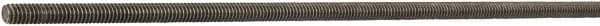 Made in USA - 1/4-20 UNC (Coarse), 12' Long, Medium Carbon Steel General Purpose Threaded Rod - Uncoated, Right Hand Thread - All Tool & Supply