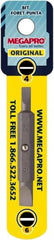 Megapro - 1/4" x 1/4" Blade, 2" Drive Slotted Screwdriver Bit - 2" OAL, Reversible - All Tool & Supply