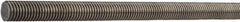 Value Collection - M10x1.5 UNC (Coarse), 2m Long, Stainless Steel General Purpose Threaded Rod - Uncoated, Right Hand Thread - All Tool & Supply