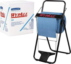 WypAll - X60 1/4 Fold Shop Towel/Industrial Wipes - Poly Pack, 12-1/2" x 12" Sheet Size, White - All Tool & Supply