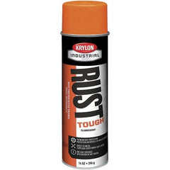 Krylon - Orange, 15 oz Net Fill, Fluorescent, Acrylic Enamel Spray Paint - 15 to 20 Sq Ft per Can, 20 oz Container - All Tool & Supply