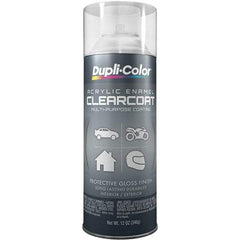 Dupli-Color - Crystal Clear, Flat, Acrylic Enamel Spray Paint - 12 to 14 Sq Ft per Can, 12 oz Container - All Tool & Supply