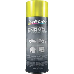 Dupli-Color - Chrome Yellow, Metallic, Acrylic Enamel Spray Paint - 12 to 14 Sq Ft per Can, 12 oz Container - All Tool & Supply