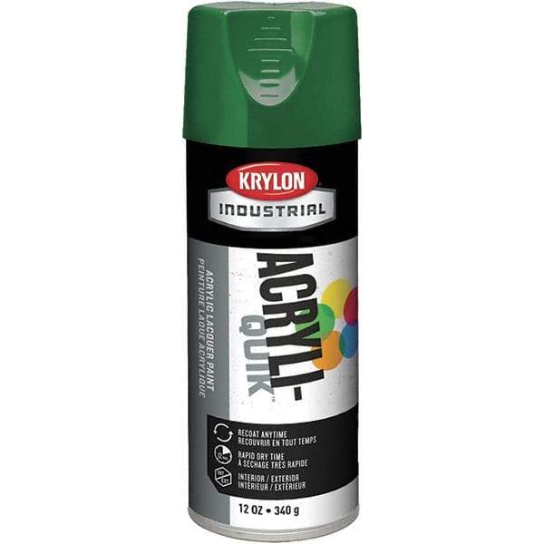 Krylon - Emerald Green, 12 oz Net Fill, Gloss, Aerosol Spray Paint - 15 to 20 Sq Ft per Can, 16 oz Container - All Tool & Supply