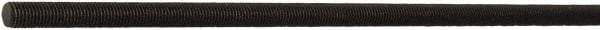 Value Collection - 1/4-20 UNC (Coarse), 3' Long, Stainless Steel General Purpose Threaded Rod - Black Oxide Finish, Right Hand Thread - All Tool & Supply