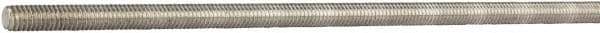 Made in USA - #8-32 UNC (Coarse), 6' Long, Aluminum General Purpose Threaded Rod - Uncoated, Right Hand Thread - All Tool & Supply