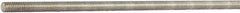 Made in USA - 1/2-13 UNC (Coarse), 3' Long, Aluminum General Purpose Threaded Rod - Uncoated, Right Hand Thread - All Tool & Supply