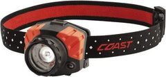 Coast Cutlery - White, Red LED Bulb, 540 Lumens, Hands-free Flashlight - Black, Red Plastic Body, 3 AAA Batteries Included - All Tool & Supply