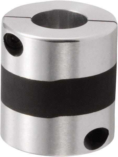 NBK - 24 to 25mm Bore, Servo Motor Flexible Coupling - 56mm OD, 60mm OAL, Aluminum Alloy, Clamp Style - All Tool & Supply