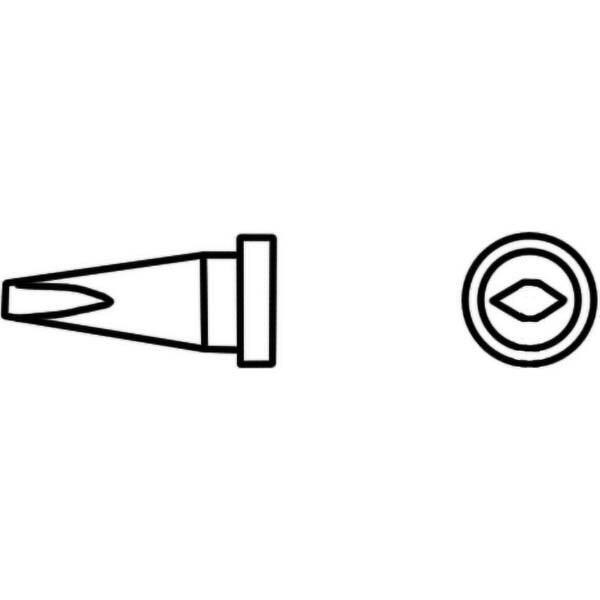 Weller - Soldering Iron Tips; Type: Chisel Tip ; For Use With: WSP 80, WP 80, WXP 80 Pencils - Exact Industrial Supply