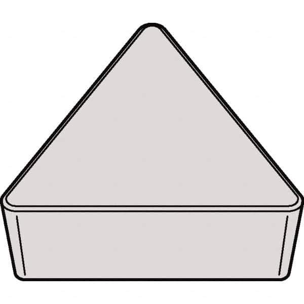 Kennametal - TPU322 Grade KCP25B Carbide Turning Insert - TiOCN Finish, 60° Triangle, 3/8" Inscr Circle, 1/8" Thick, 1/32" Corner Radius - All Tool & Supply