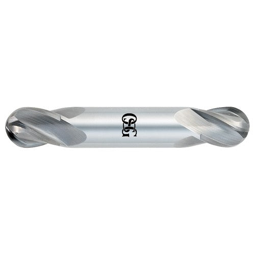 ‎5/64″ Dia. × 1/8″ Shank × 5/32″ DOC × 1-1/2″ OAL, CBD Bright, 4 Flute, Round, Ballnose End Mill - All Tool & Supply