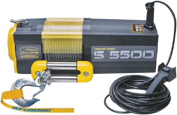 Superwinch - 5,500 Lb. Capacity, 9/32" x 60' Cable, DC Electric Winch - All Tool & Supply