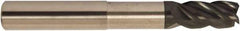 Accupro - 3/4", 4 Flute, Single End, Solid Carbide, 0.03" Corner Radius End Mill - 6" OAL, 38° Helix, Right Hand Flute, 1" LOC, Right Hand Cut, 2-1/2" Extended Reach - All Tool & Supply