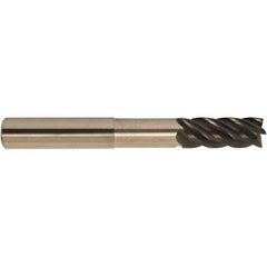 Accupro - 1/4" Diam 5 Flute Solid Carbide 0.03" Corner Radius End Mill - All Tool & Supply