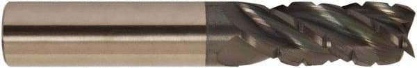 Accupro - 5/16", 4 Flute, Single End, Solid Carbide, 0.02" Corner Radius End Mill - 2-1/2" OAL, 38° Helix, Right Hand Flute, 13/16" LOC, Right Hand Cut - All Tool & Supply