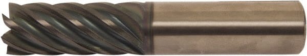 Accupro - 1/4" Diam 7 Flute Solid Carbide 0.02" Corner Radius End Mill - All Tool & Supply