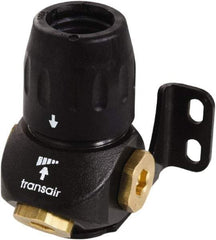 Transair - 7/8" ID, 25mm OD, Three Port Wall Bracket - Plastic, 232 Max psi, 1/2 & 1/4 Female NPT, 3-5/16" Long - All Tool & Supply