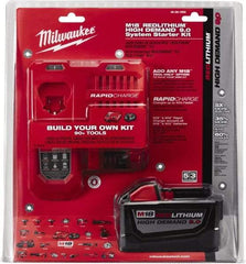 Milwaukee Tool - 18 Volt Lithium-Ion Power Tool Battery - 9 Ahr Capacity, Series M18 XC RED - All Tool & Supply