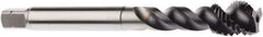 Seco - M18x1.50 Metric 4 Flute 6HX Modified Bottoming Spiral Flute Tap - Powdered Metal, AlTiN Finish, 4.3307" OAL, Right Hand Flute, Right Hand Thread, H6 - All Tool & Supply