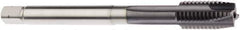 Seco - M20x2.50 Metric 4 Flute 6HX Modified Bottoming Spiral Flute Tap - Powdered Metal, AlTiN Finish, 140mm OAL, Right Hand Flute, Right Hand Thread, H6 - Exact Industrial Supply