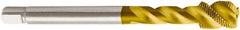 Seco - M30x2.00 Metric 4 Flute 6H Modified Bottoming Spiral Flute Tap - Powdered Metal, TiN Finish, 150mm OAL, Right Hand Flute, Right Hand Thread, H6 - All Tool & Supply