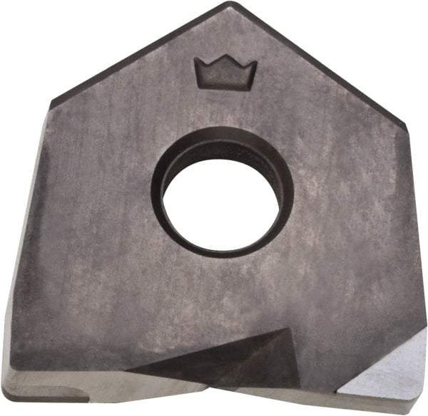 Millstar - BDS0500 Grade CM10 CBN Milling Insert - Uncoated, 0.1" Thick, 1/2" Inscribed Circle, 1/32" Corner Radius - All Tool & Supply