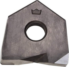 Millstar - BDS16 Grade CM10 PCD Milling Insert - Uncoated, 1/8" Thick, 16mm Inscribed Circle, 1mm Corner Radius - All Tool & Supply