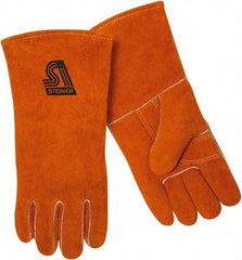 Steiner - Size XS Foam Lined Cowhide Welding Glove - 14" OAL, Wing Thumb - All Tool & Supply