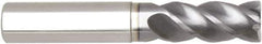 Niagara Cutter - 3/8", 4 Flute, Single End, Solid Carbide, 0.02" Corner Radius End Mill - 3" OAL, Right Hand Flute, 3/4" LOC, Right Hand Cut, 1-1/8" Extended Reach - All Tool & Supply