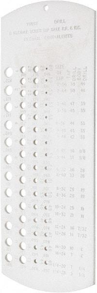 SPI - Drill Gages Minimum Hole Size (Wire): #60 Maximum Hole Size (Wire): #1 - All Tool & Supply