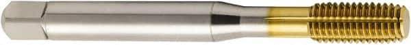 Seco - #10-24 UNC 2BX H6 Thread Limit Modified Bottoming Thread Forming Tap - Vanadium High Speed Steel, TiN Finish, 70mm OAL, 13mm Thread Length, Right Hand Thread - All Tool & Supply