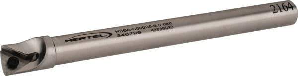 Hertel - 0.668" Min Bore Diam, 6" OAL, 1/2" Shank Diam, HBBS Indexable Boring Bar - 4-1/2" Max Bore Depth, TD.., TP.. Insert, Screw Holding Method - All Tool & Supply