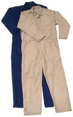 PRO-SAFE - Size L, Navy Blue, Zipper, Arc Flash Coverall - 36 to 38" Chest, Indura Ultra Soft, Cotton, Nylon, 6 Pockets - All Tool & Supply