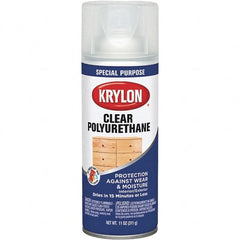 Krylon - Clear, Satin, Polyurethane Spray Paint - Exact Industrial Supply