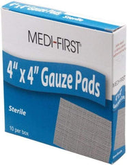 Medique - 4" Long x 4" Wide, General Purpose Pad - White, Gauze Bandage - All Tool & Supply