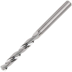 Kennametal - 10.2mm 135° Solid Carbide Jobber Drill - Bright Finish, Right Hand Cut, Spiral Flute, Straight Shank, 102mm OAL, Standard Point - All Tool & Supply