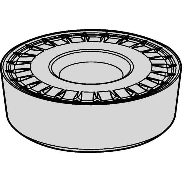 Kennametal - RCMT2006M0 UP Grade KCS10 Carbide Turning Insert - AlTiN Finish, Round, 20mm Inscr Circle, 1/4" Thick - All Tool & Supply