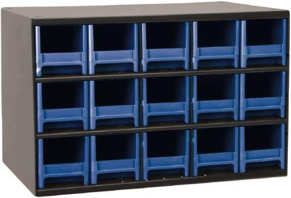 Akro-Mils - 15 Drawer, Small Parts Cabinet - 11" Deep x 17" Wide x 11" High - All Tool & Supply