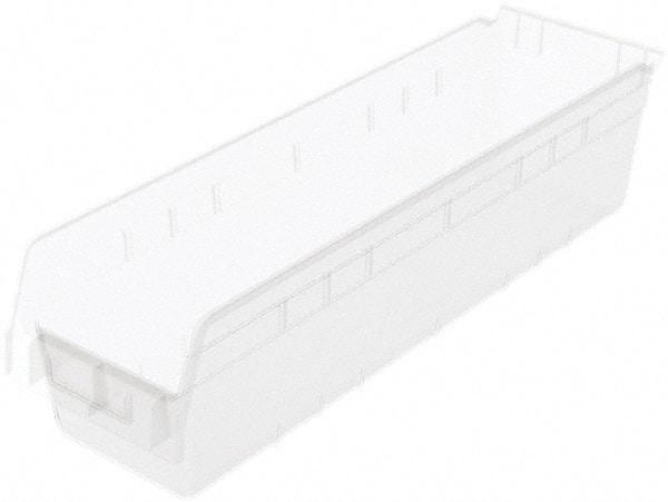 Akro-Mils - 23-5/8" Deep, Clear Polymer Hopper Shelf Bin - 6" High x 6-5/8" Wide x 23-5/8" Long - All Tool & Supply