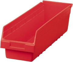 Akro-Mils - 23-5/8" Deep, Red Polymer Hopper Shelf Bin - 6" High x 6-5/8" Wide x 23-5/8" Long - All Tool & Supply