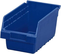 Akro-Mils - 11-5/8" Deep, Blue Polymer Hopper Shelf Bin - 6" High x 6-5/8" Wide x 11-5/8" Long - All Tool & Supply