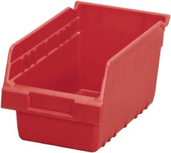 Akro-Mils - 11-5/8" Deep, Red Polymer Hopper Shelf Bin - 6" High x 6-5/8" Wide x 11-5/8" Long - All Tool & Supply