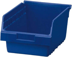 Akro-Mils - 11-5/8" Deep, Blue Polymer Hopper Shelf Bin - 6" High x 8-3/8" Wide x 11-5/8" Long - All Tool & Supply