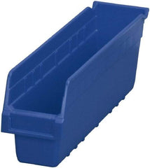 Akro-Mils - 17-7/8" Deep, Blue Polymer Hopper Shelf Bin - 6" High x 4-1/8" Wide x 17-7/8" Long - All Tool & Supply