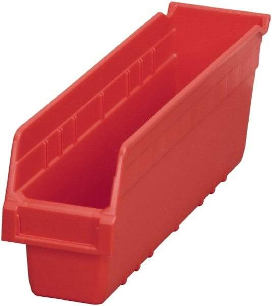 Akro-Mils - 17-7/8" Deep, Red Polymer Hopper Shelf Bin - 6" High x 4-1/8" Wide x 17-7/8" Long - All Tool & Supply